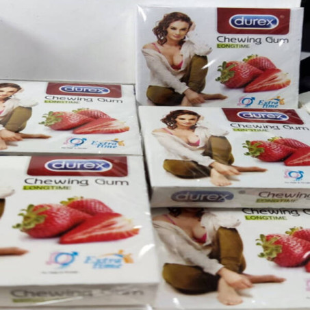 Durex Strawberry Chewing Gum Long Time