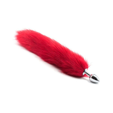 Red Fox Tail Anal Butt Plug