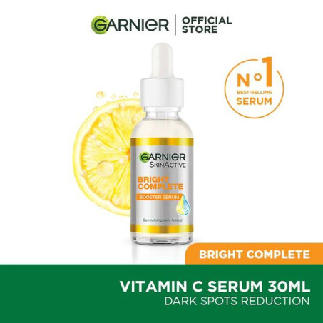 Garnier Skin Active Bright Complete Vitamin C Booster Serum 30 Ml - Contains Niacinamide