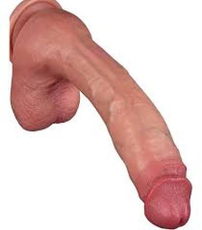 10 Inch Lifelike Curved Realistic Anal Dildo