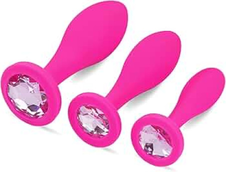 Butt Plug Jeweled Silicone Anal Toys