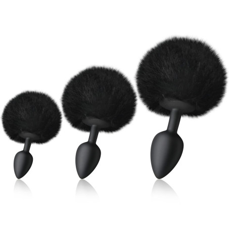 Fluffy Bunny Tail Anal Plug