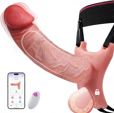 Sleeve Male Vibrator 5-in-1 Strap on Hollow Dildo In Pakistan