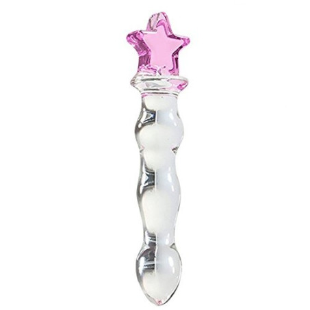 Crystal Glass Pleasure Wand Dildo Penis